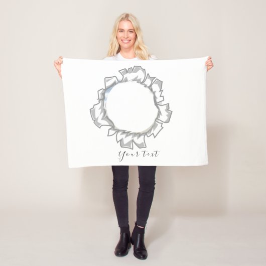 Einfache und trendy benutzerdefinierte Foto Fleecedecke (Beispiel)