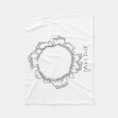 Einfache und trendy benutzerdefinierte Foto Fleecedecke (Vorderseite)