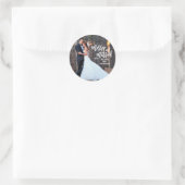 Einfache und Verheiratete Handschrift | FOTO Runder Aufkleber (Tasche)