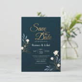 Einfache und wunderbare Einladung zur Hochzeit (Stehend Vorderseite)