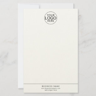 Einfache Unternehmens-Logo-Website Benutzerdefinie Briefpapier