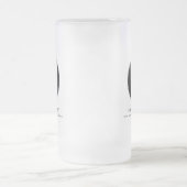 Einfache Unternehmens-Logo-Website Benutzerdefinie Mattglas Bierglas (Mittel)