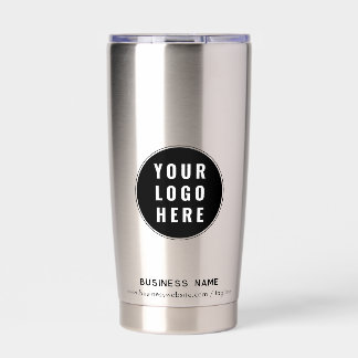 Einfache Unternehmens-Logo-Website benutzerdefinie Thermobecher