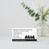Einfache Unternehmensberatung Visitenkarte (Stehend Vorderseite)