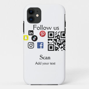 Einfache Unternehmenswebsite Barcode QR-Code Case-Mate iPhone Hülle