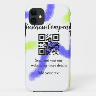 Einfache Unternehmenswebsite Barcode QR Name hinzu Case-Mate iPhone Hülle