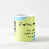Einfache Unternehmenswebsite Barcode QR Name hinzu Kaffeetasse (Mittel)