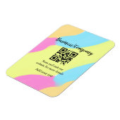 Einfache Unternehmenswebsite Barcode QR Name hinzu Magnet (Linke Seite)