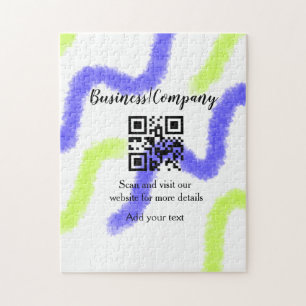 Einfache Unternehmenswebsite Barcode QR Name hinzu Puzzle