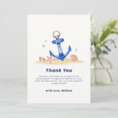 Einfache Untersee-Kinderspülung Dankeskarte (Stehend Vorderseite)