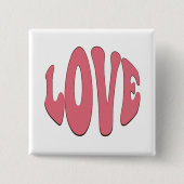 Einfache, urbane, moderne, coole Design-Liebe Button (Vorderseite)