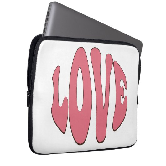 Einfache, urbane, moderne, coole Design-Liebe Laptopschutzhülle (Vorne Rechts)