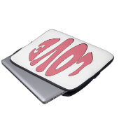 Einfache, urbane, moderne, coole Design-Liebe Laptopschutzhülle (Vorne Knopf)