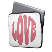 Einfache, urbane, moderne, coole Design-Liebe Laptopschutzhülle (Vorderseite Links)