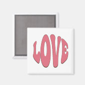 Einfache, urbane, moderne, coole Design-Liebe Magnet (Vorderseite/Rückseite)