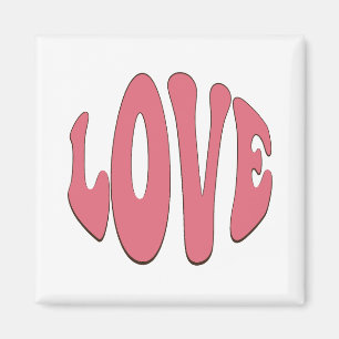 Einfache, urbane, moderne, coole Design-Liebe Magnet