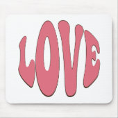 Einfache, urbane, moderne, coole Design-Liebe Mousepad (Vorne)