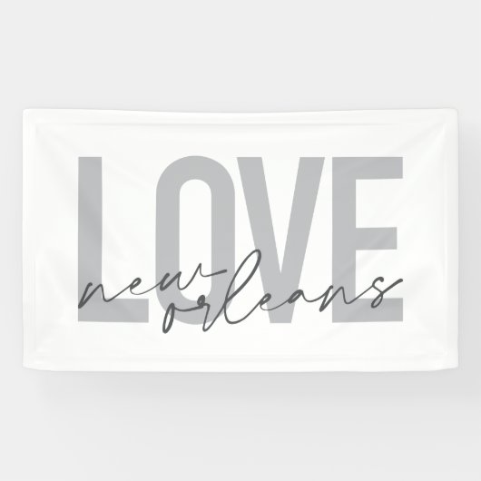 Einfache, urbane, moderne coole Design Liebe New O Banner (Horizontal)