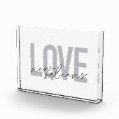 Einfache, urbane, moderne coole Design Liebe New O Fotoblock (Rechts)