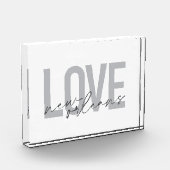 Einfache, urbane, moderne coole Design Liebe New O Fotoblock (Links)