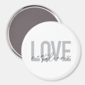 Einfache, urbane, moderne coole Design Liebe New O Magnet (Vorderseite/Rückseite)