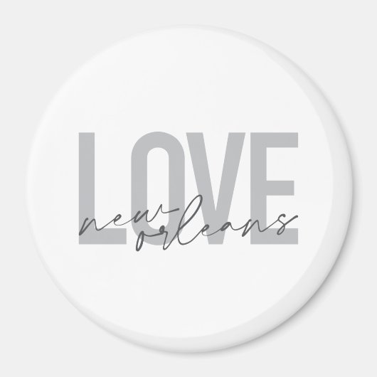 Einfache, urbane, moderne coole Design Liebe New O Magnet (Vorne)