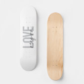 Einfache, urbane, moderne, trendige, Design-Liebe Skateboard (Vorderseite)