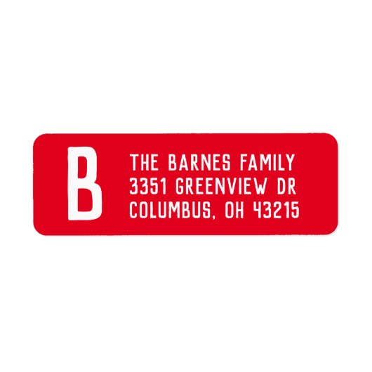 Einfache Urlaubserinnerung Rote Rücksendeadresse (Vorne)