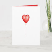 Einfache Valentine Personalisierte Initialkarte Feiertagskarte (Vorderseite)