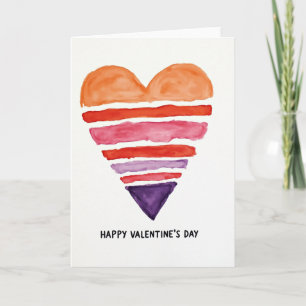 Einfache Valentinsherzkarte Karte