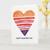 Einfache Valentinsherzkarte Karte (Gelbe Blume)