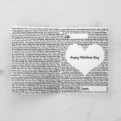 Einfache Valentinstag Card Feiertagskarte (Innenseite)