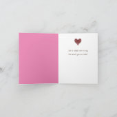 Einfache Valentinstag Card mit Herz Karte (Innenseite)
