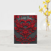 Einfache Valentinstag Card mit Herz Karte (Gelbe Blume)