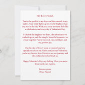 Einfache Valentinstag-Fotos in der Liebe Dankeskarte (Rückseite)