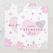 Einfache Valentinstagskarte Feiertagskarte (Vorne/Hinten)