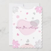 Einfache Valentinstagskarte Feiertagskarte (Rückseite)