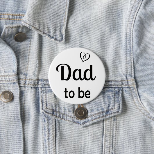 Einfache Vater zum Baby Dusche Button (Beispiel)