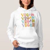 Einfache Vegane, trendige Blume Retro Hoodie (Vorderseite)