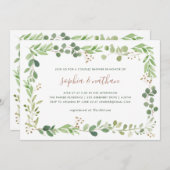 Einfache Vegetation | Dusche Einladung (Vorne/Hinten)