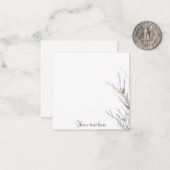 Einfache Vegetation Mitteilungskarte (Vorderseite/Rückseite Beispiel)