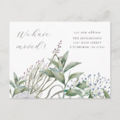 Einfache Vegetation Wir haben neue Zuhause verscho Postkarte (Vorderseite)