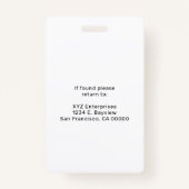 Einfache Veranstaltung mit Logos und QR-Code Ausweis (Rückseite)