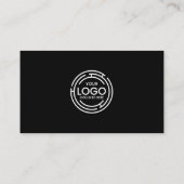 Einfache Verbindung mit dem Qr-Code-Logo für Socia Visitenkarte (Rückseite)