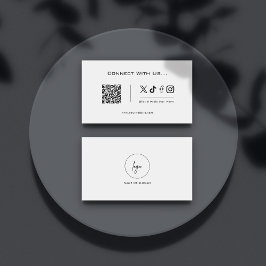 Einfache Verbindung mit dem QR-Logo der Social Med Visitenkarte