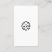 Einfache Verbindung mit QR Code Business Visitenkarte (Rückseite)