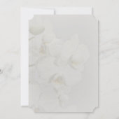 Einfache, verblasste Einladung zur Hochzeit (Rückseite)