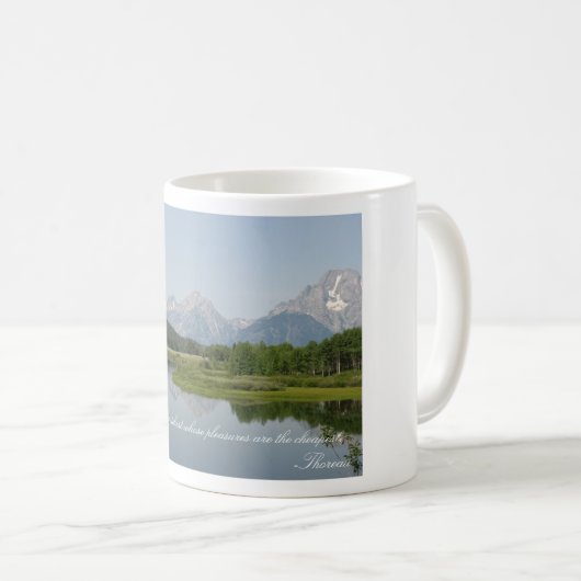 Einfache Vergnügens-Becher großartiges Tetons Kaffeetasse (VorderseiteRechts)
