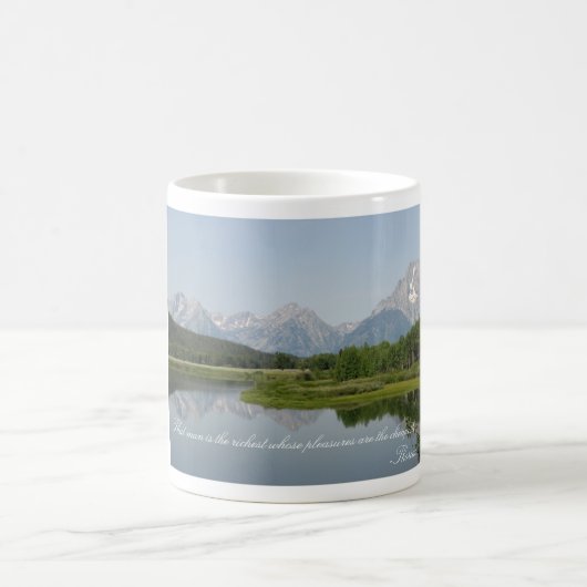 Einfache Vergnügens-Becher großartiges Tetons Kaffeetasse (Mittel)
