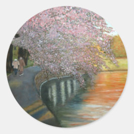 Einfache Vergnügungen Runder Aufkleber